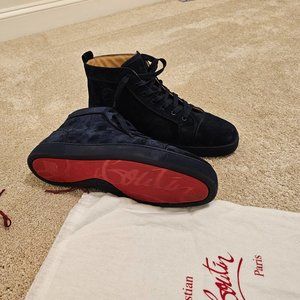 Christian Louboutin Navy Blue Louis Orlato Sneakers
